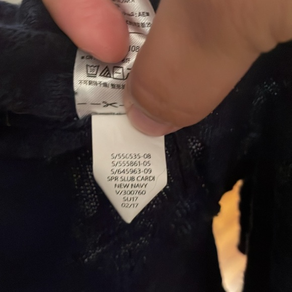 Gap factory slub cardi. Size XL. Navy blue. Smoke free home. - Picture 5 of 5